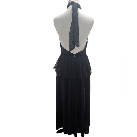 Avec les filles Women Polka Dot Open Back Sheath Dress - Picture 6 of 6